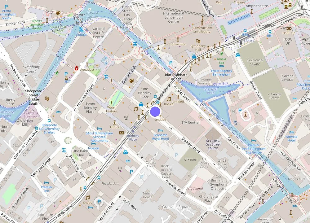 Map: Leonardo Royal Hotel Birmingham
